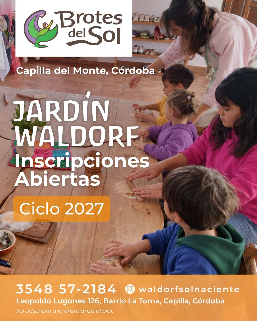 Inscripciones 2027 Jardín Waldorf Brotes del Sol - amasando